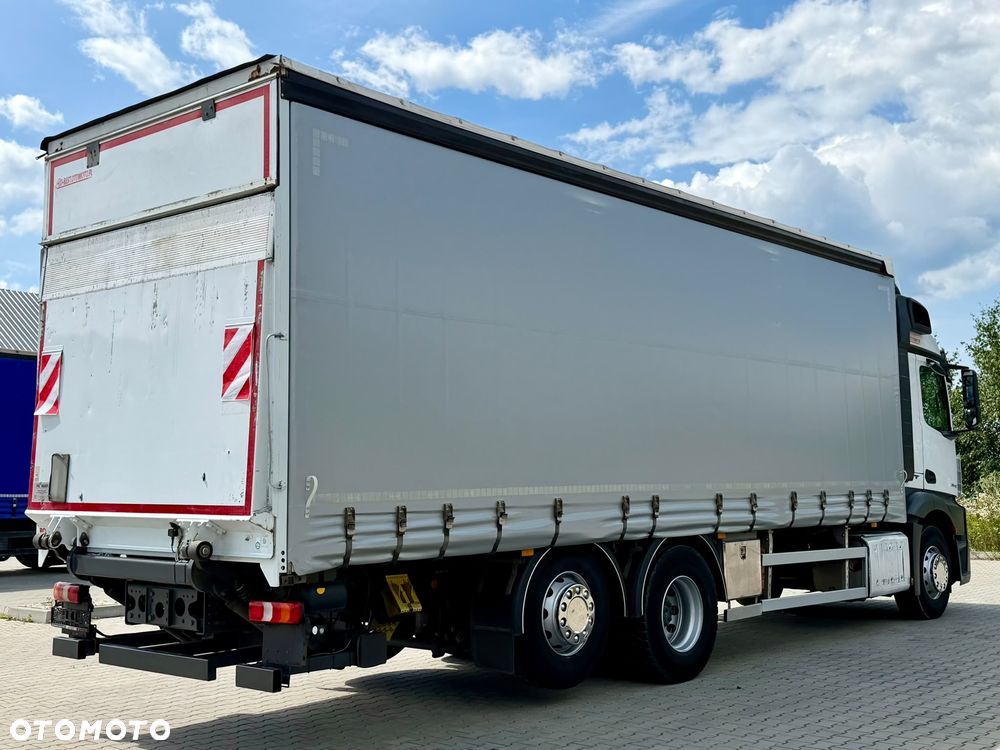 Mercedes-Benz ACTROS 2540 / FIRANKA / WINDA / 20 EUROPALET / OŚ PODNOSZONA / AUTOMAT / E6 / 2018 ROK / NISKI PRZEBIEG / SPROWADZONY - 4