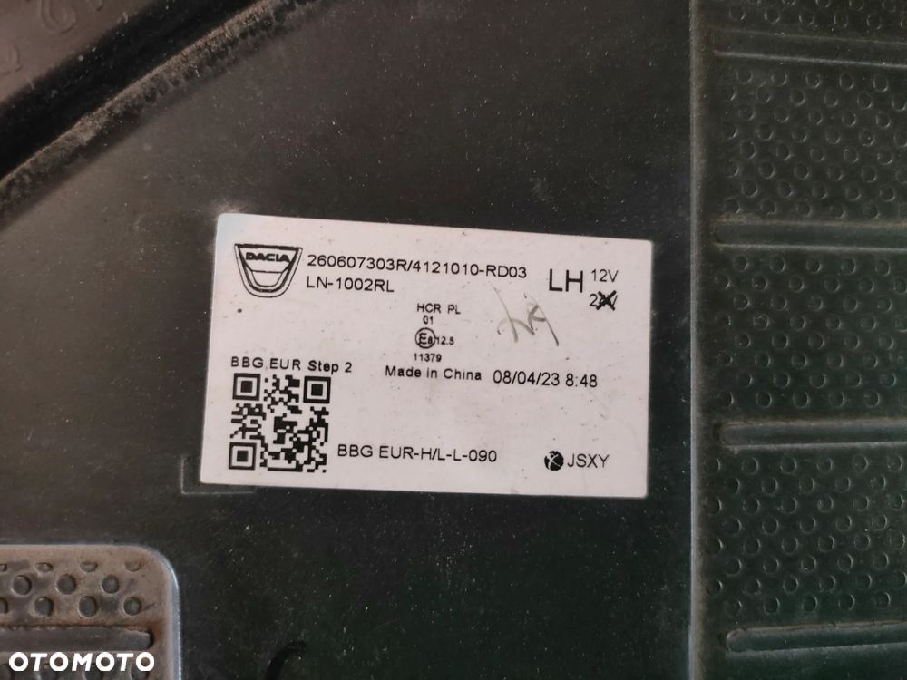 Dacia Spring Elektryk 22- LAMPA LEWY PRZÓD 260607303R - 11