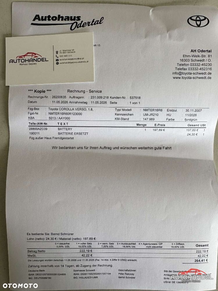Toyota Corolla Verso - 29