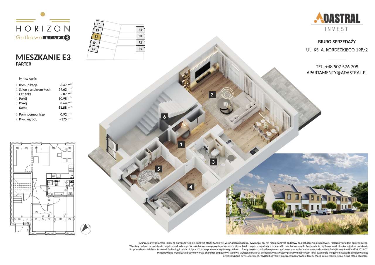 Bezczynszowe 3 pokojowe mieszkanie z dużym ogrodem 230 m2