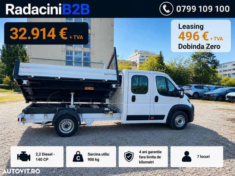 Fiat Fiat Ducato Basculabil 3 Părți ,7 Locuri, 900 kg, Dobândă 0% - 14