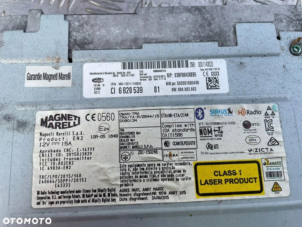 BMW X1 F48 RADIOODTWARZACZ RADIO CD LIFT 6820539 - 3