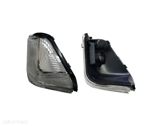 Lampa semnalizare oglinda Mercedes Sprinter, 07.2006-2018; Sprinter, 02.2018-, VW Crafter (2E), 12.2005-04.2017; cabina single, partea Stanga, tip bec WY5W; fumuriu; fara soclu bec; tuning; - 1