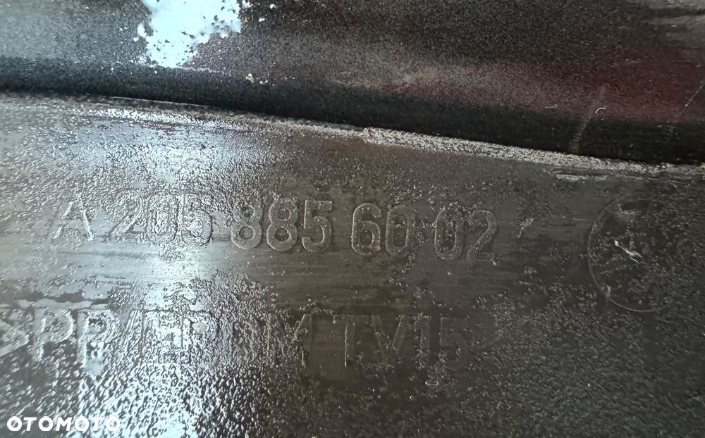 ZDERZAK PRZÓD PRZEDNI MERCEDES-BENZ C-KLASA W205 LIFT AMG 6PDC 19-21 CZARNY LISTWA A2058856002 A2058856502 A2058856602 ORYGINAŁ - 10