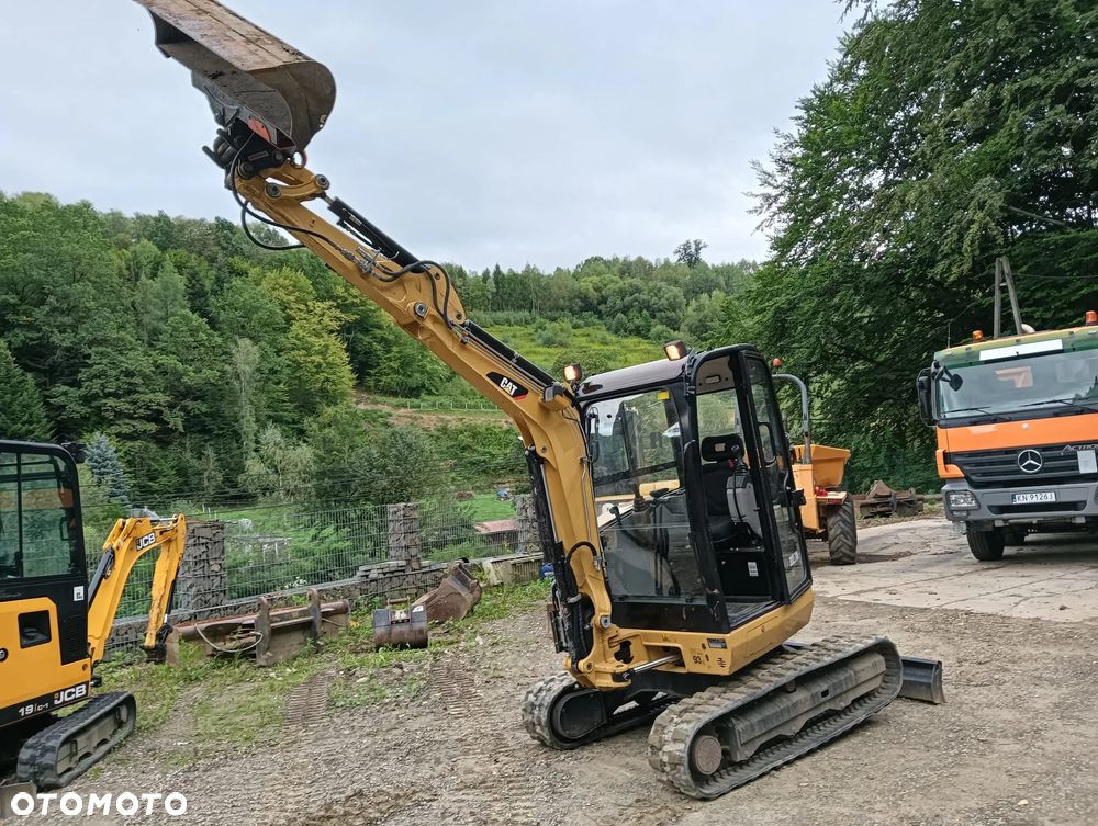 Caterpillar CAT 302.7 E | 2016r | 2500 mtg | 2700kg | minikoparka mini koparka gąsienicowa mała koparka obrotowa gąsienice gumowe - 3