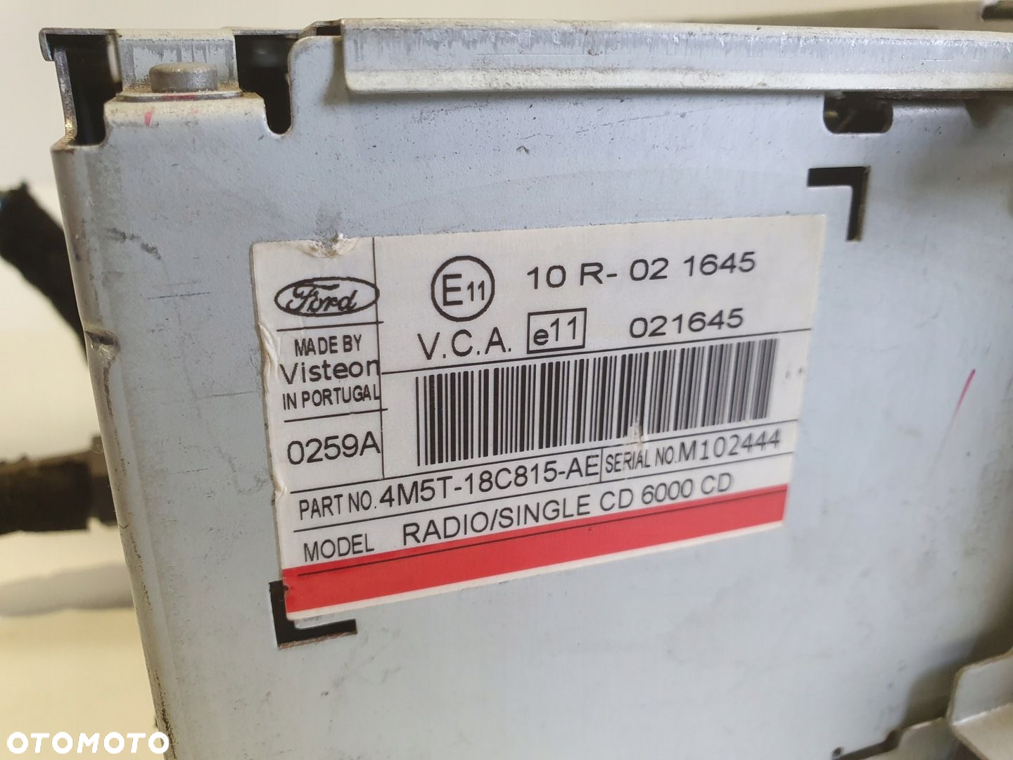 Ford C-Max I Focus mk2 RADIOODTWATRZACZ CD radio 4M5T-18C815-AE - 2