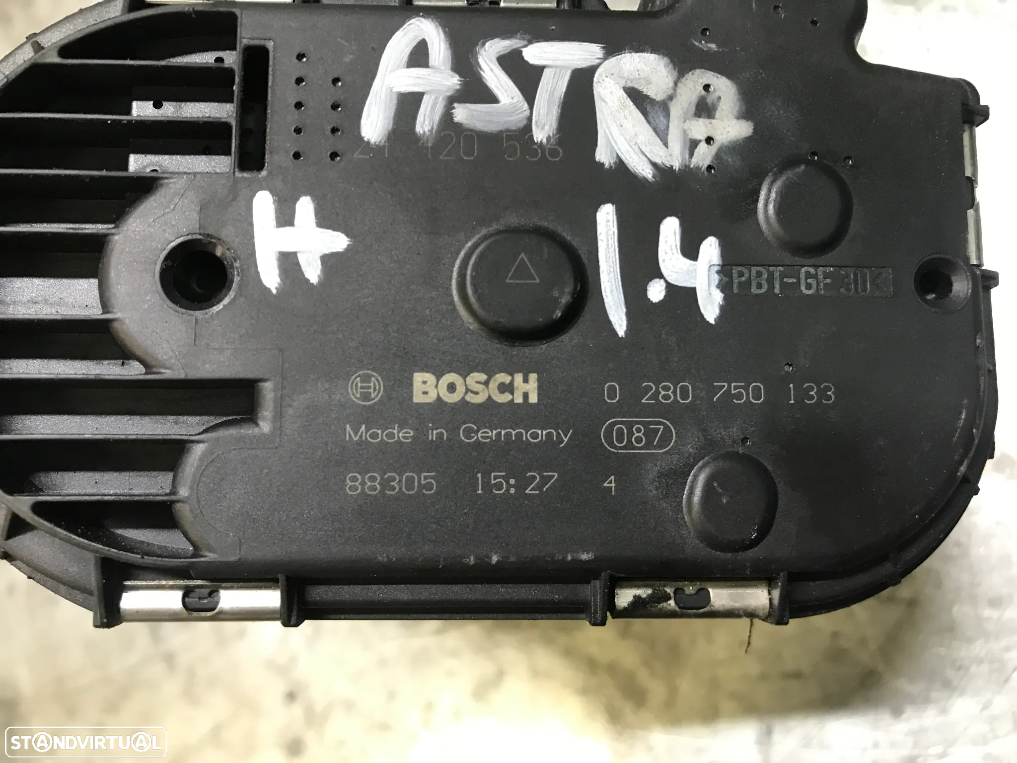 CORPO / BORBOLETA DE ADMISSÃO OPEL ASTRA H 1.4i 0280750133 24420536 - 4