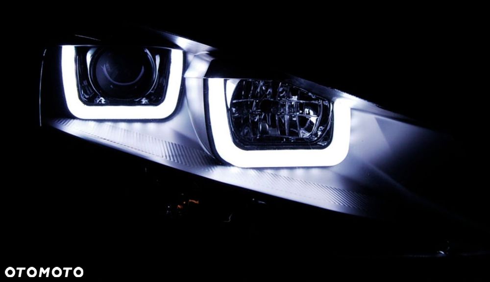 reflektor lampa kpl ringi angel eyes u-led tuning black vw golf vii 7 5g0 - 3