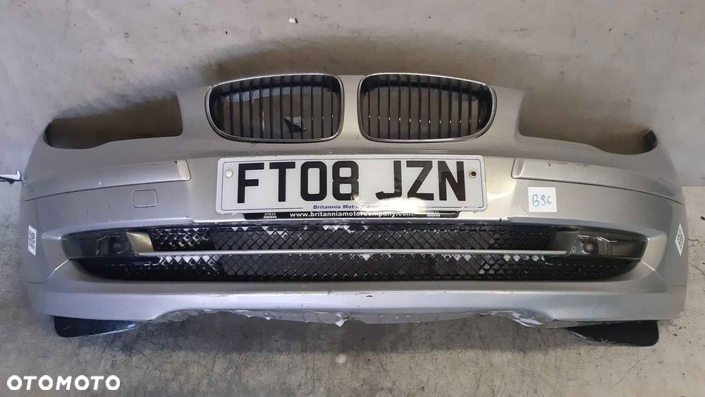 ^ ZDERZAK PRZÓD PRZEDNI DO BMW E87 SERIA 1 LIFT FL TITANSILBER SREBRNY HALOGENY - 2
