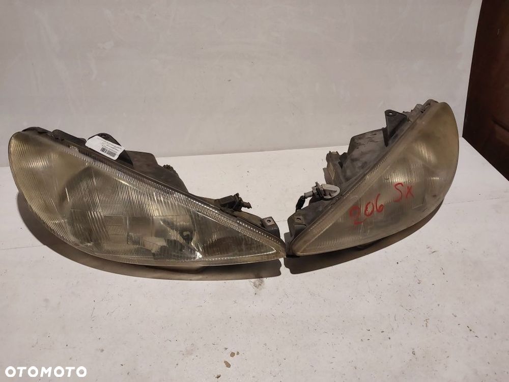 Peugeot 206 lampa przednia prawa lewa reflektor prawy lewy przedlift
