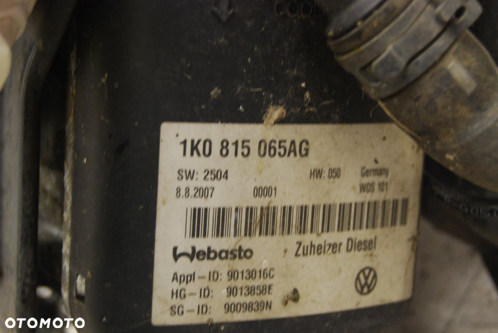 OGRZEWANIE POSTOJOWE WEBASTO 1K0815065AD VW TOURAN I CADDY 1K0815065AG - 13
