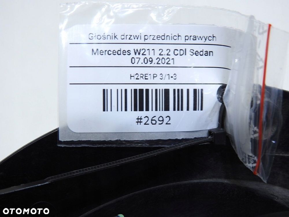 GŁOŚNIK PRAWY PRZÓD MERCEDES W211 A2118200802 - 8