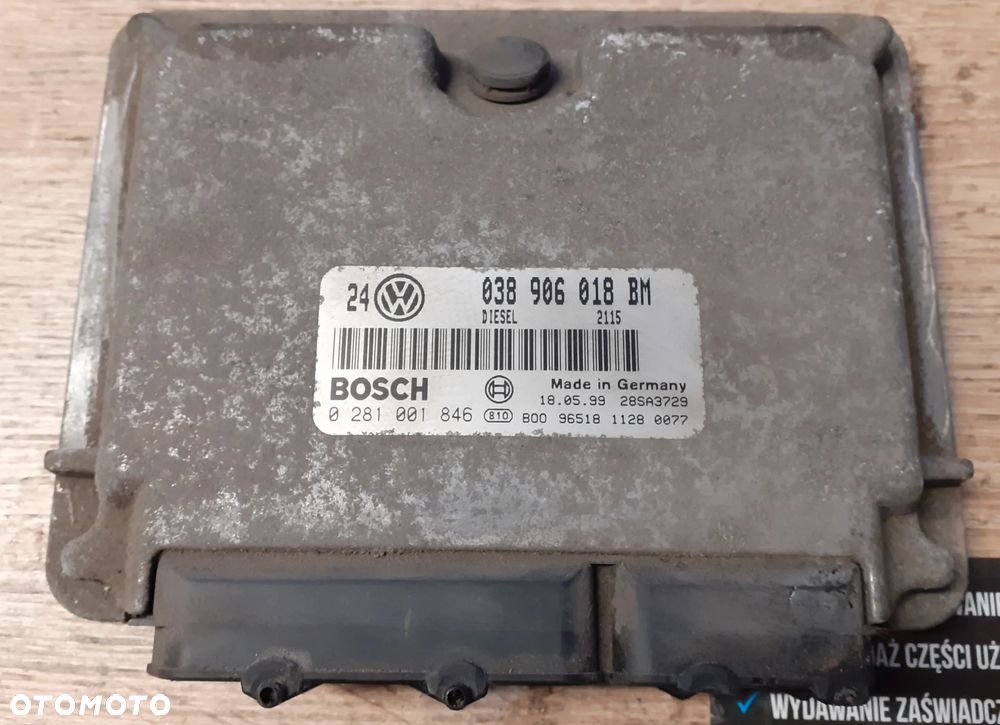 Sterownik MODUŁ SILNIKA ECU VOLKSWAGEN GOLF IV 1.9 TDI - 1