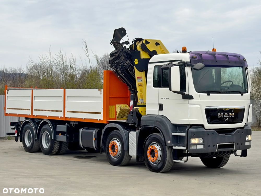 MAN TGS 35.360 * SKRZYNIA 7,15 m * PK 44002 + PILOT / 8x4 * STAN BDB - 3