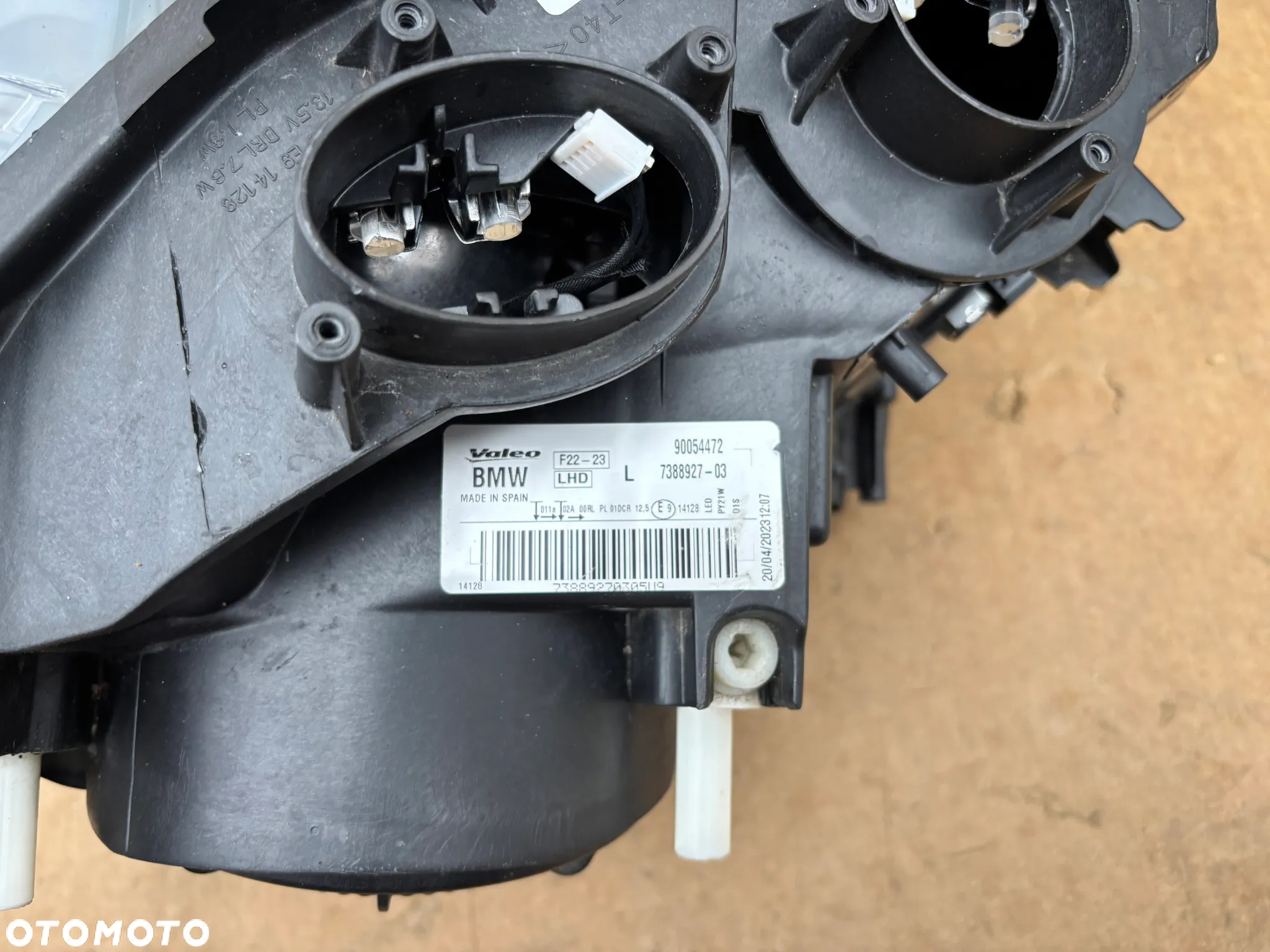 Oryginalna Lampa Przednia Lewa BMW 2 F22 F23 Xenon Nie Skrętny Europejska 7388927 Led Szkło - 5