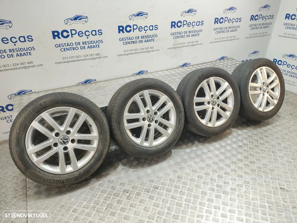 Conjunto de jantes 17 Cleveland Borbet Volkswagen Touran 1T3 2° Facelift 2010 a 2015 6,5J ET50 5x112 Original - 25