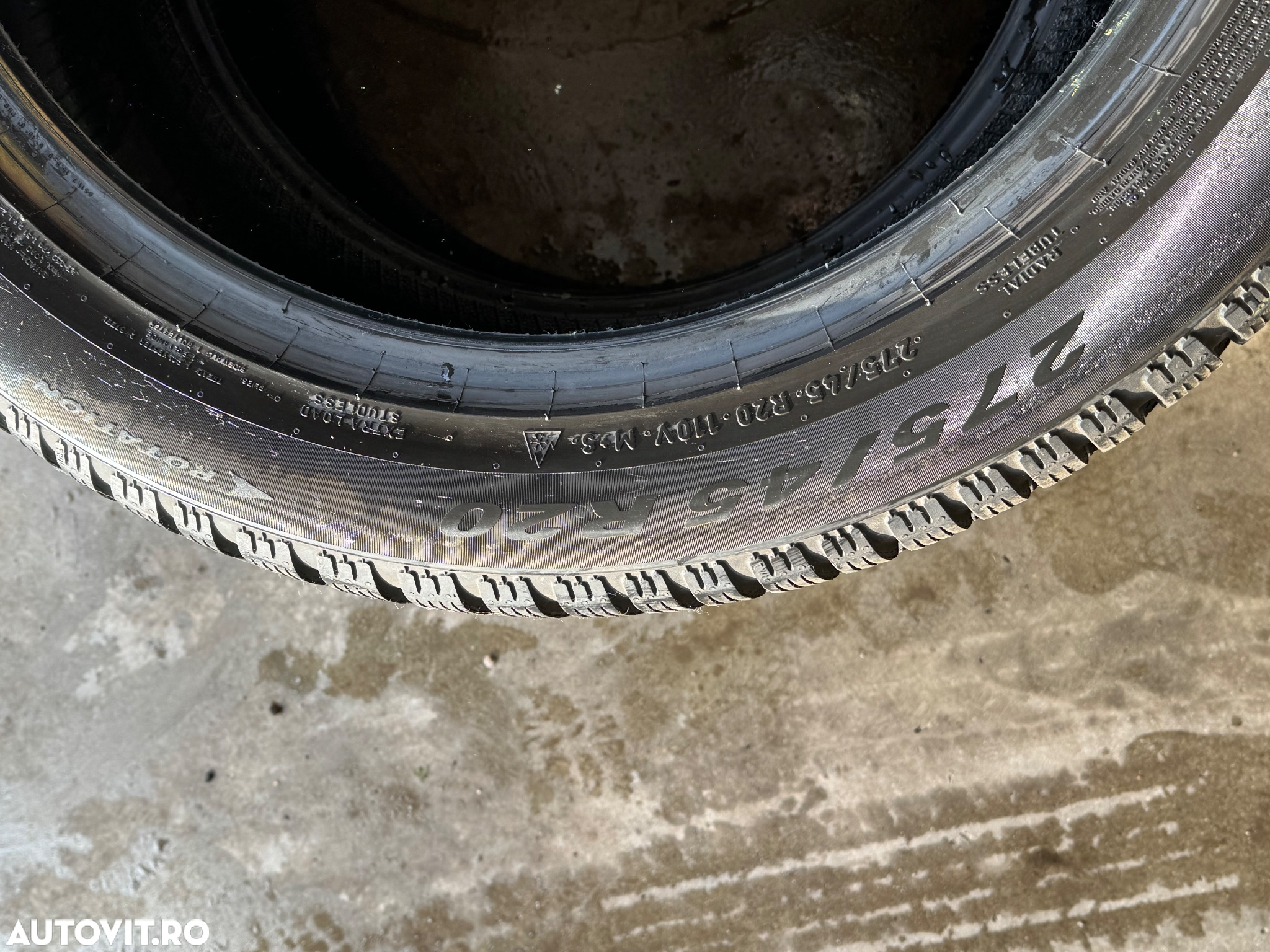 Vând 2 anvelope 275/45/20 Pirelli de iarnă ca noi - 4