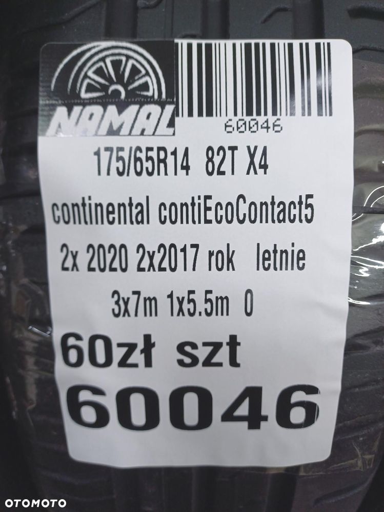 4x 175/65r14 continental  2020 letnie 7mm 60046 - 10