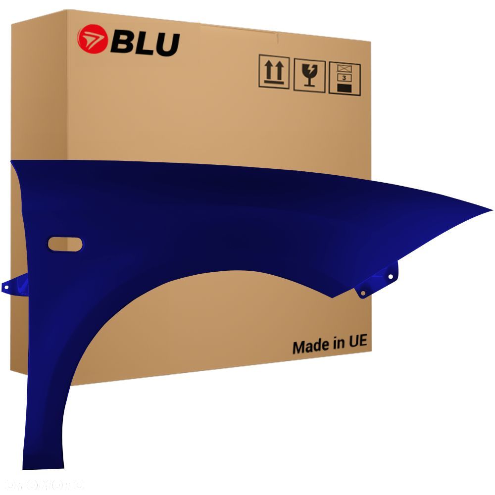BLU Błotnik SEAT LEON II 2 1P1 LW5U prawy przód niebieski 2005-2012 BlaAda - 1