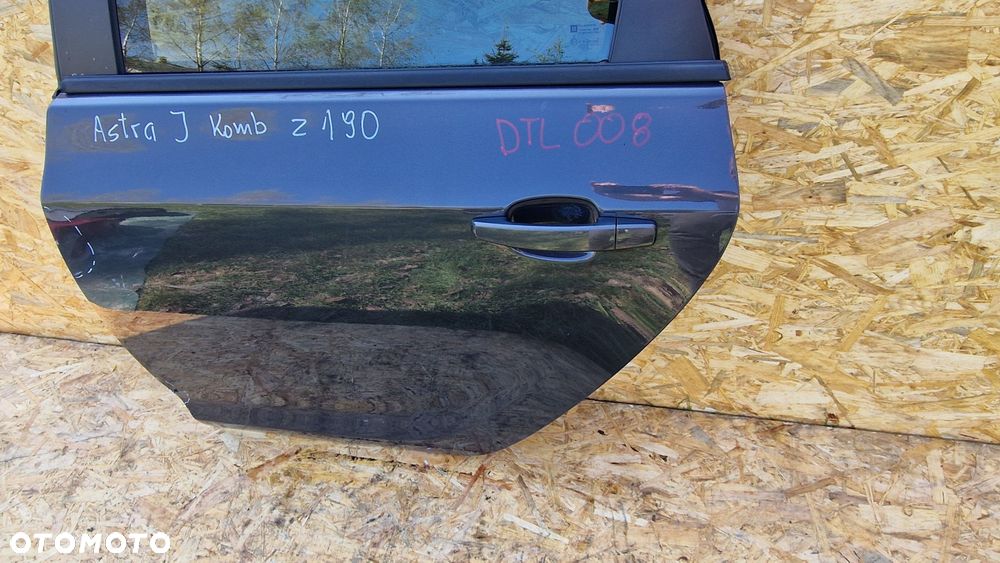 OPEL ASTRA J KOMBI DRZWI TYŁ TYLNE LEWE LEWA KOD LAK. Z190 - 2