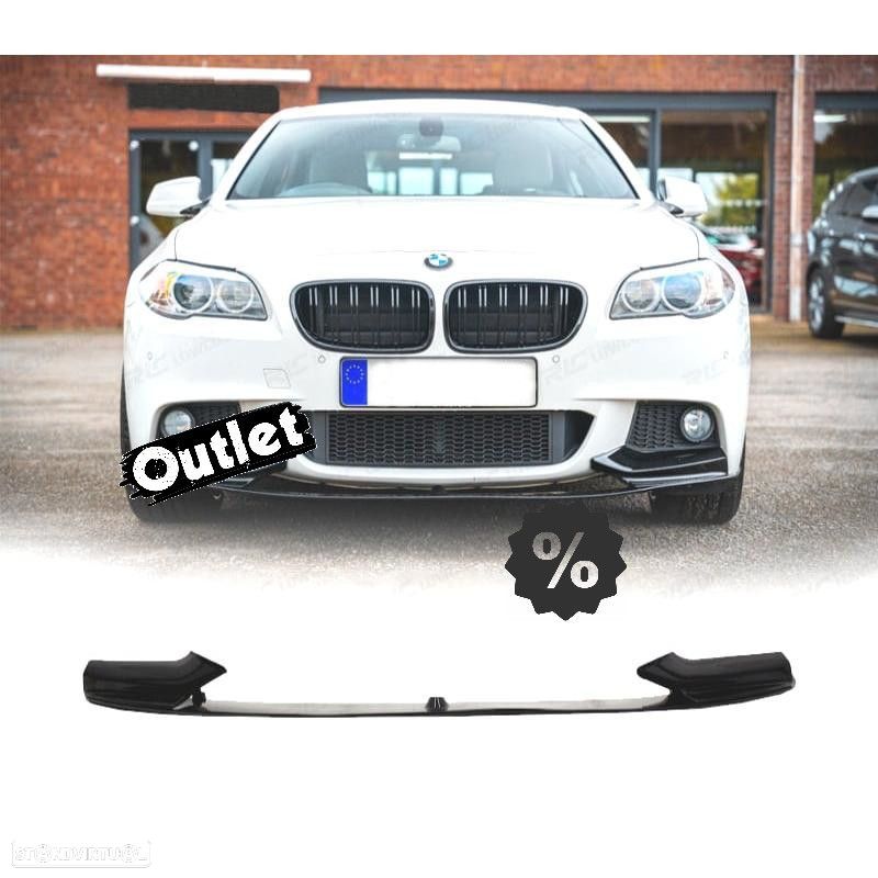 R022015C1 SPOILER LIP FRONTAL BMW F10 F11 10- LOOK M PERFORMANCE PRETO BRILHANTE - 1