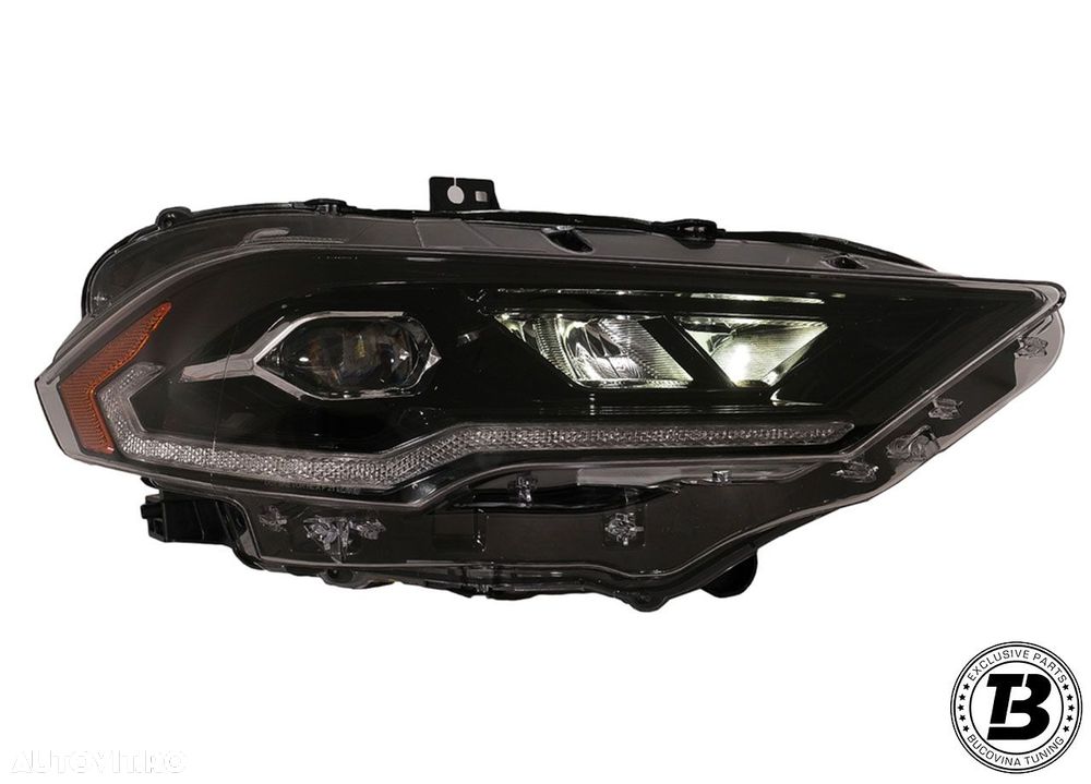 Faruri LED compatibile cu Ford Mustang VI Black Design Semnalizare Dinamica - 6