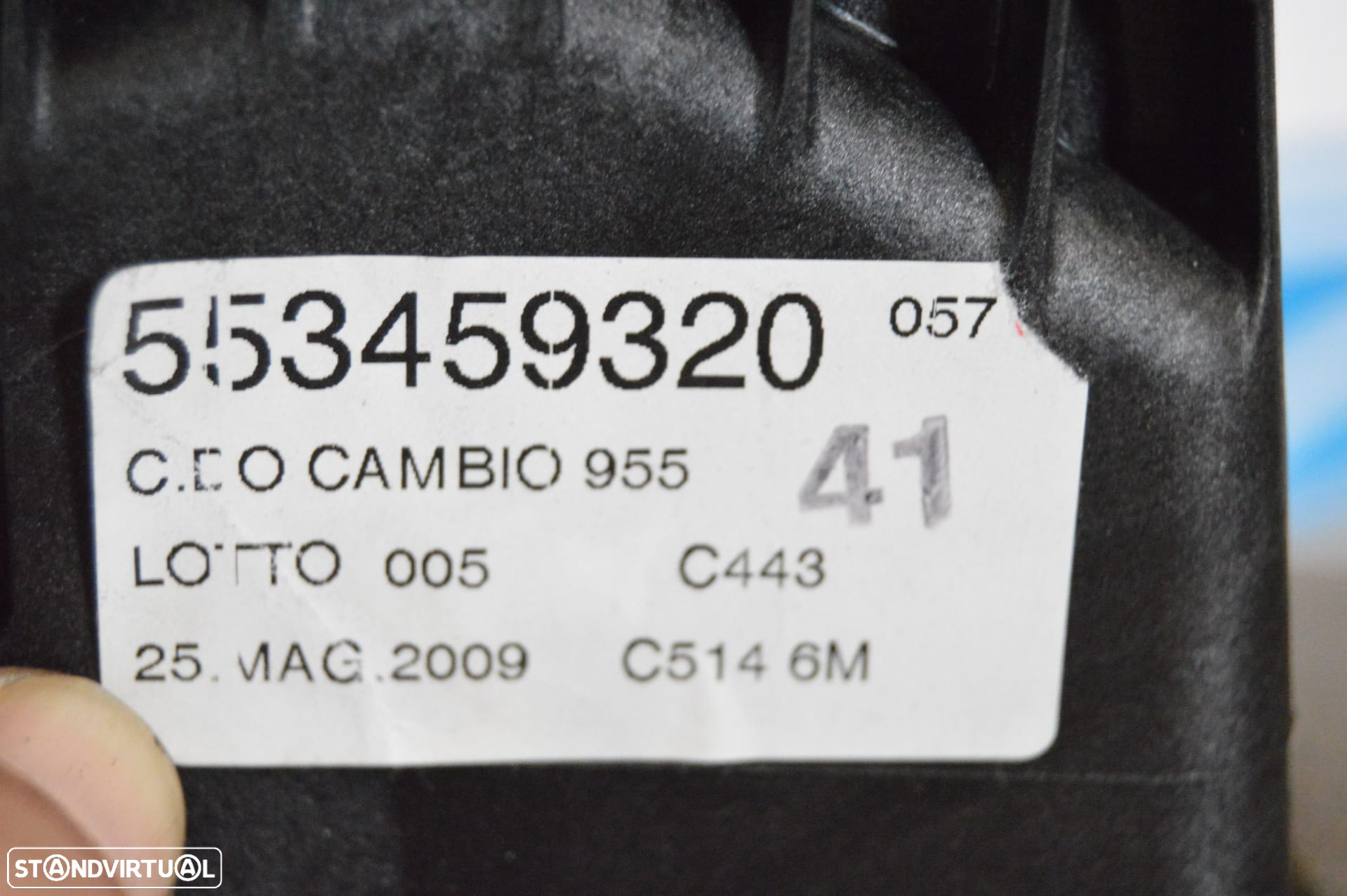 SELETOR CAIXA VELOCIDADES MANUAL MANETE MUDANÇAS MOCA 553459320 ALFA ROMEO MITO 955 1.6 JTDM 120CV 955A3000 - 8