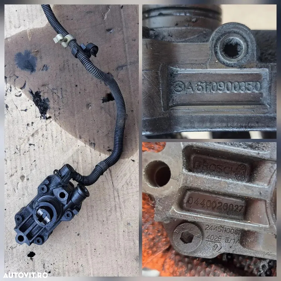 Anexe motor mecedes sprinter 2.7 270 cdi cdi w905 2,2 cdi 2000-2007 cod motor om612 alternator electromotor termoflot instalatie electrica motor turbina clapeta EGR rampa injectoare - 5