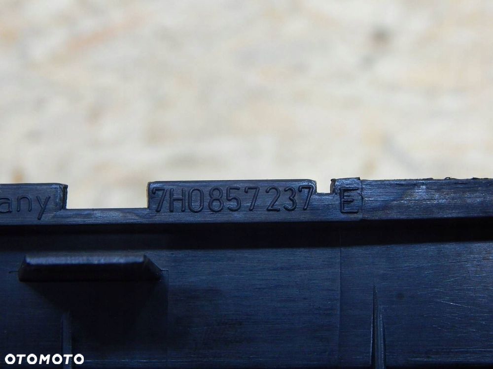 vw t5 ramka osłona konsoli radia przycisk asr kompletna 7h0857237 - 6