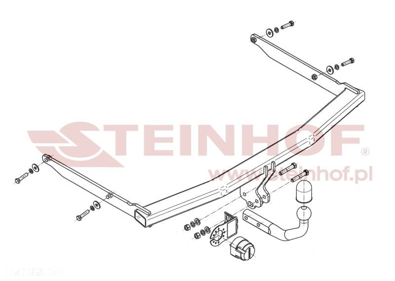 Hak Holowniczy + WIĄZKA 7PIN do Ford Focus II Sedan od 2005 do 2011 - 2