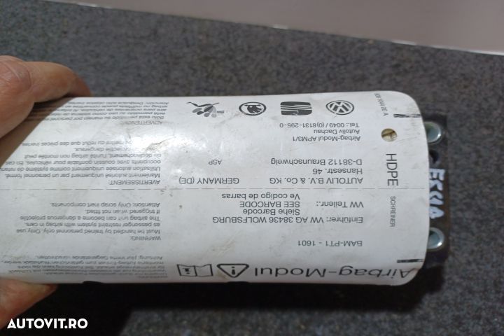 Airbag pasager 1K0880204L Volkswagen VW Golf 5 [2003 - 2009] Plus min - 5