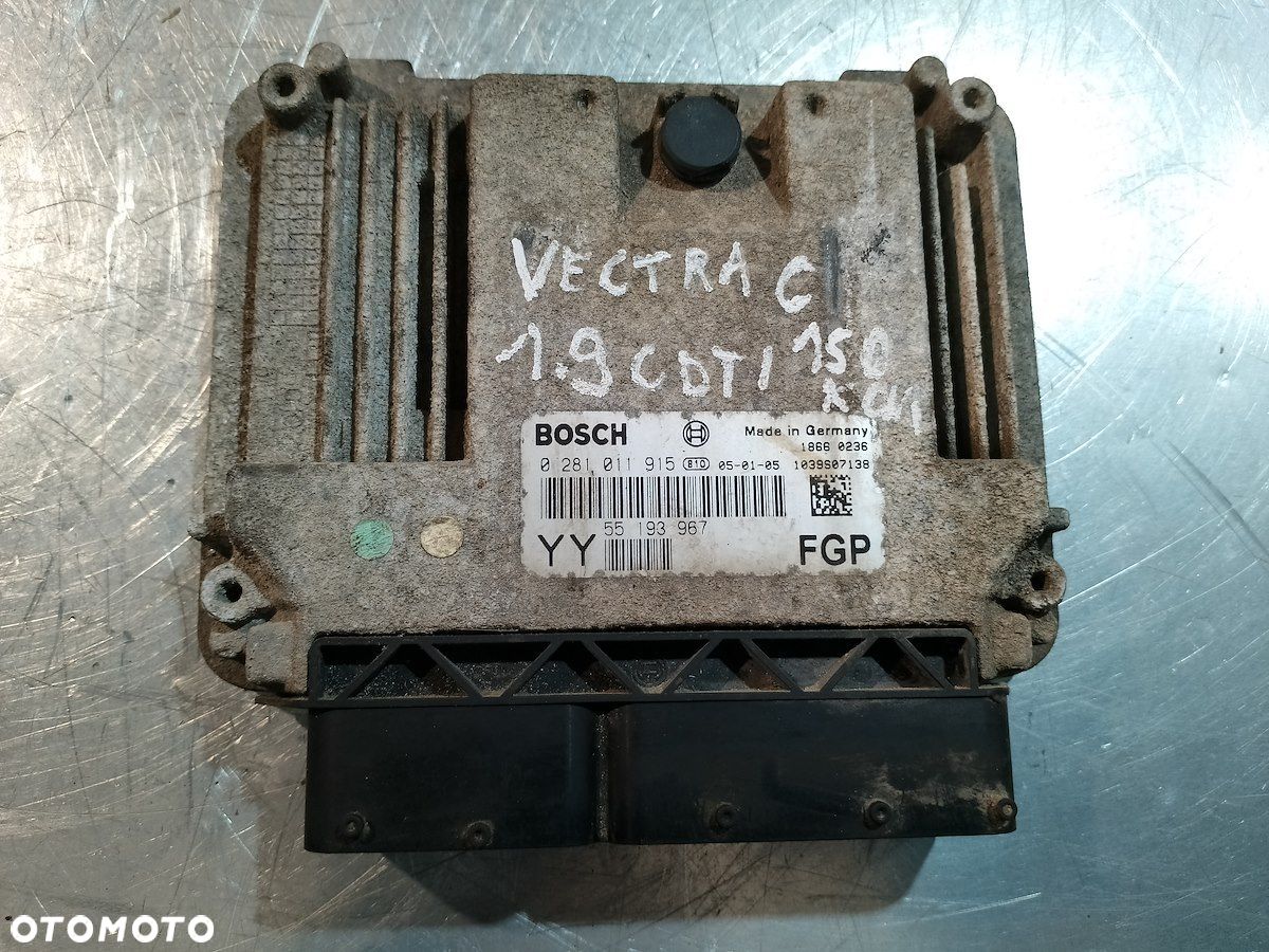 KOMPUTER, STEROWNIK OPEL VECTRA C 55193967 1.9 CDTI - 1