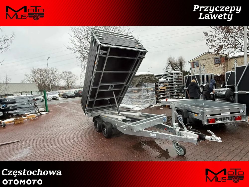 Saris Przyczepa Kiprowana Saris Tipper K3 356x184x35 + nadstawki 30 cm 3500 kg dostawa pod dom Częstochowa - 1