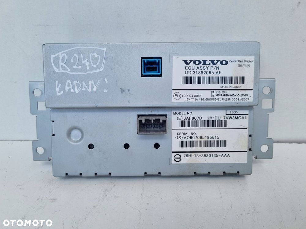 Volvo V60 I S60 II XC60 I EKRAN NAWIGACJI Wyświetlacz 31382065 Ładny ! - 5