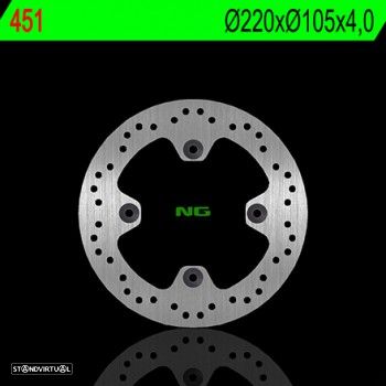 disco travao frente ng honda - ng451 - 1