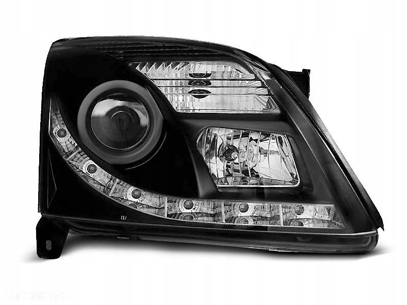 LAMPY OPEL VECTRA C 02-05 BLACK DRL XENON D2S - 1