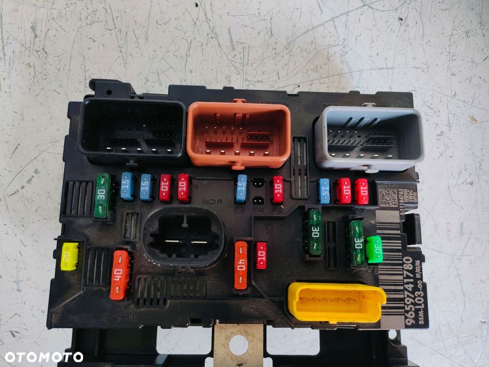 CITROEN C3 I 1,1 SKRZYNKA BEZPIECZNIKÓW BSM L03 9659741780 - 6