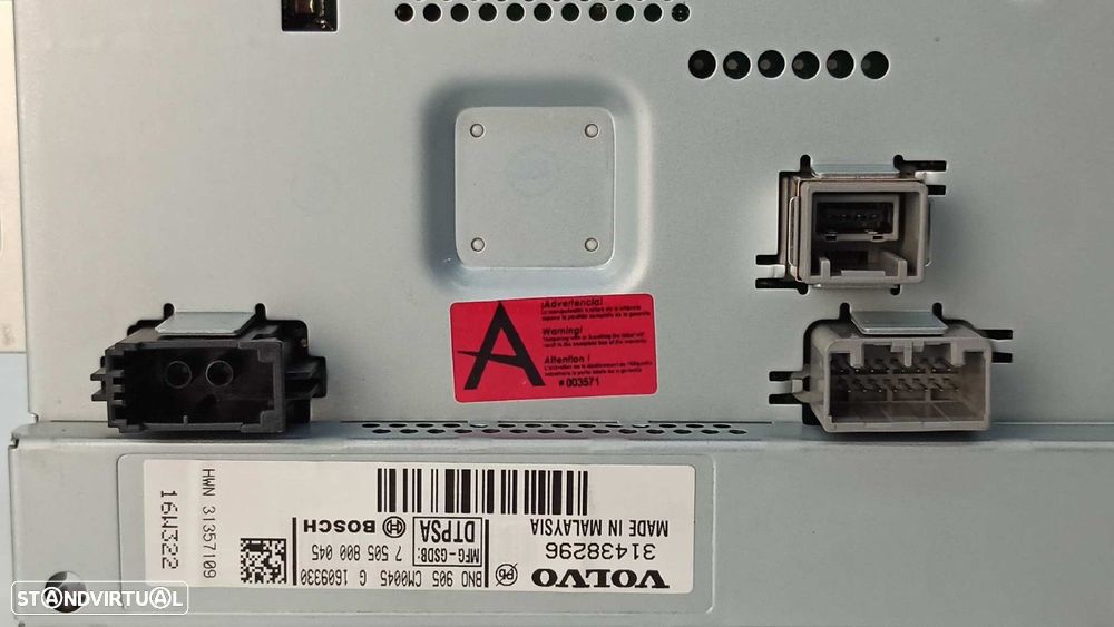 TELA/ECRÃ MULTIFUNÇÕES VOLVO V40 MOMENTUM - 8