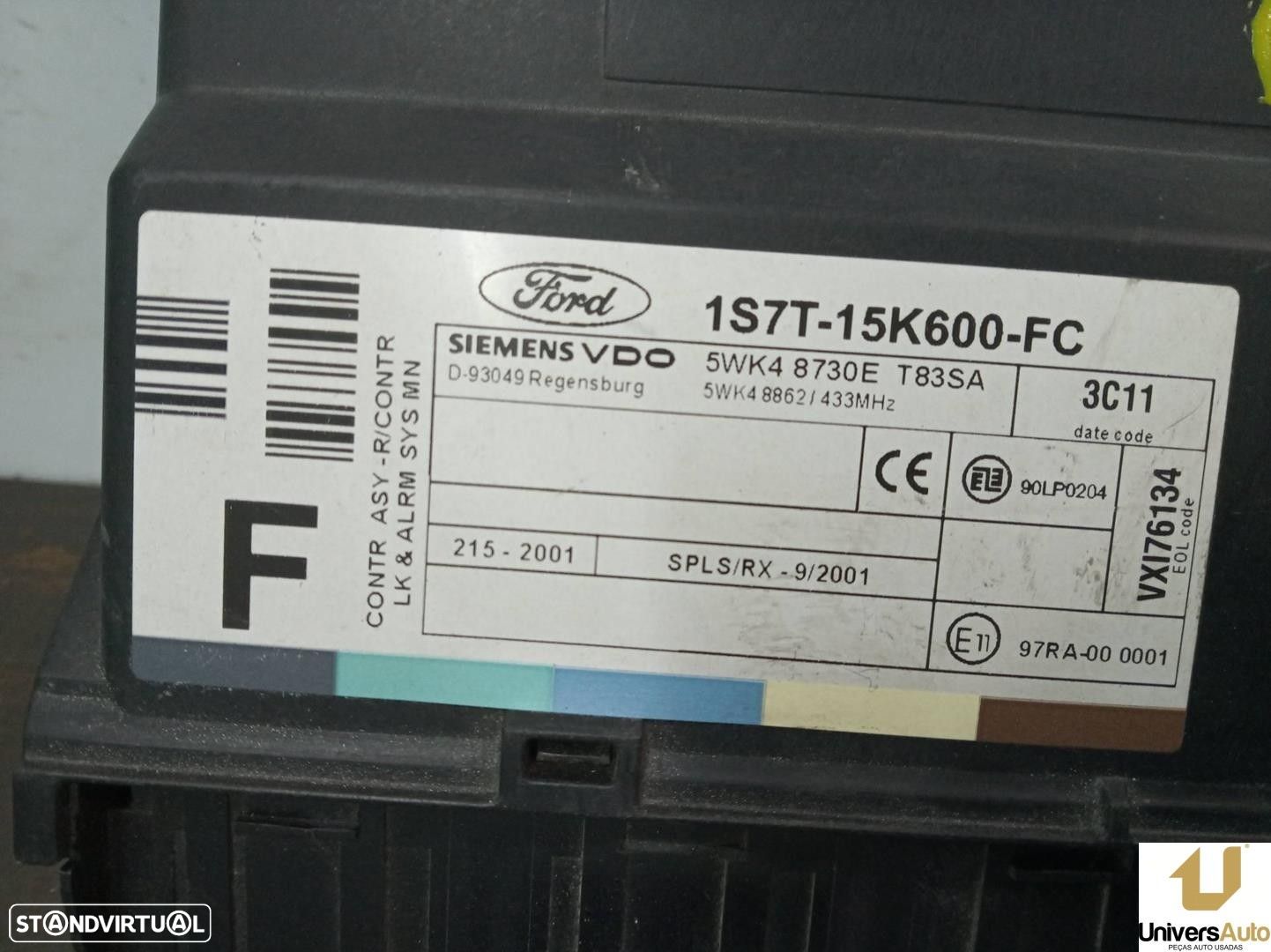 MODULO ELECTRONICO FORD FOCUS 2003 -1S7T-15K600-FC - 1