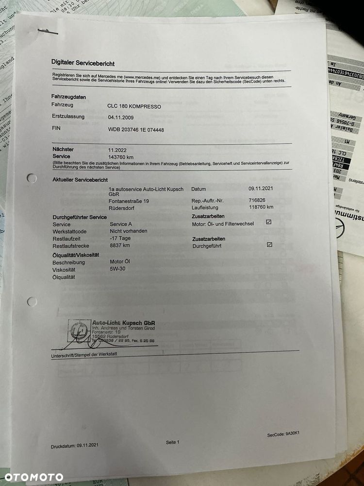 Mercedes-Benz CLC - 30