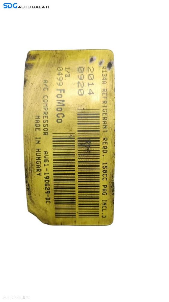 Compresor AC Aer Conditionat Clima Ford Galaxy 2 2.0 TDCI TYWA KLWA UKWA AZWC QXWC UFWA QXWB QXWA 2006 - 2015 Cod AV61-19D629-DC [M8273] - 4
