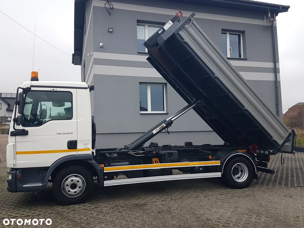 MAN TGL WYWROTKA KIPER HAKOWIEC 12.220 KLIMA 4x2 DO KONTENERÓW - 1