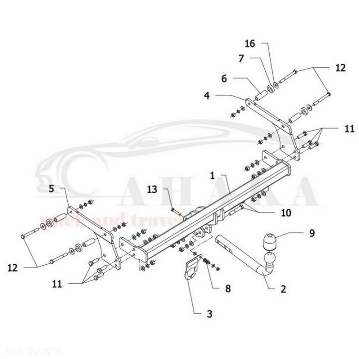 Hak Holowniczy Odkręcany Do Dacia Duster Ii 2013-2017 - 2