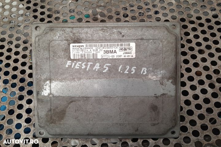 Calculator motor ECU 4S6112A650CA Ford Fiesta 5  [din 2001 pana  2007 - 1