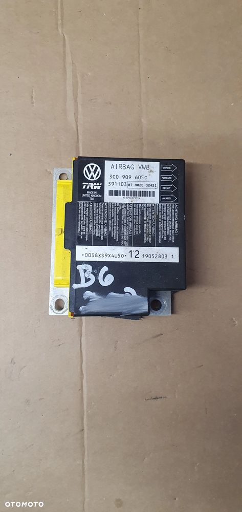 Moduł Sensor Airbag Poduszek VW Passat B6 3C0909605C - 1