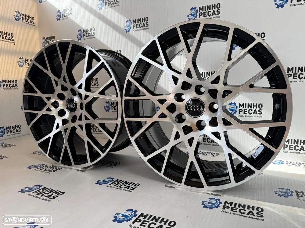 Jantes Look Audi RS4 2024 em 18 (5x112) preto e polido - 3