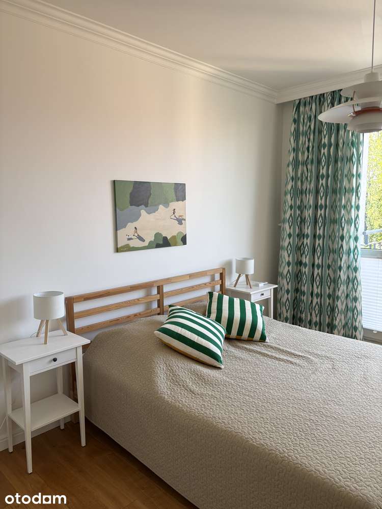 Saska Kępa | Odnowione | Klimatyzacja | 2 pokoje | Garderoba | Balkon