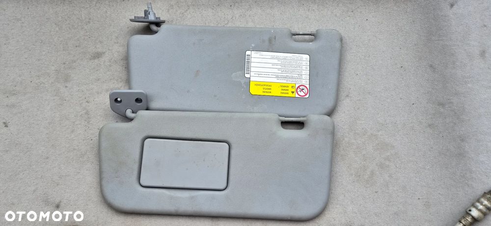 Daszek osłona przeciwsłoneczna lewa prawa Mitsubishi Colt VI Z30 Lift 2009r - 2