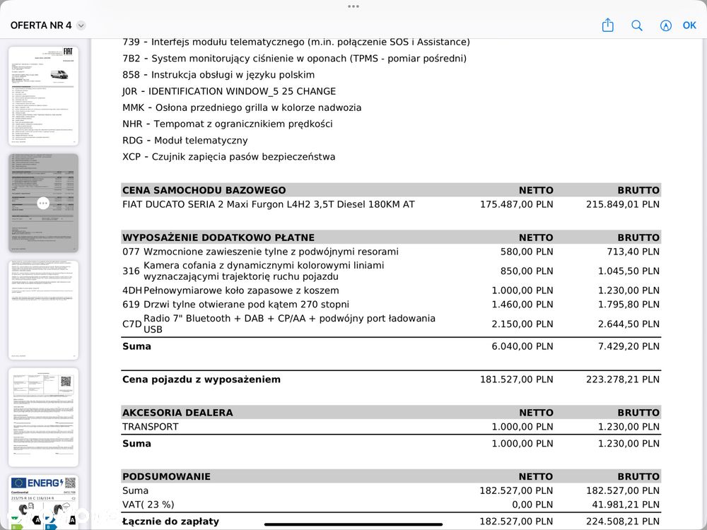 Fiat Ducato L4H2-180 AUTOMAT - 12