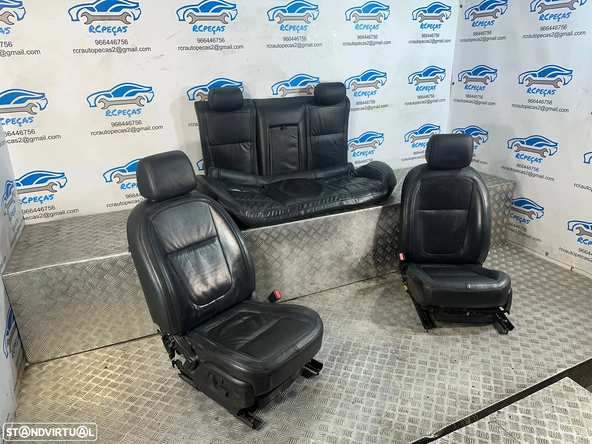 Conjunto Bancos Eletricos Pele Perfurada Jaguar XF X250 2007 - 2015 - 4